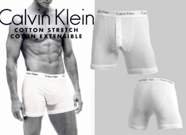 Boxer Button Fly Cotton Stretch Calvin Klein (CKcsU2316a)