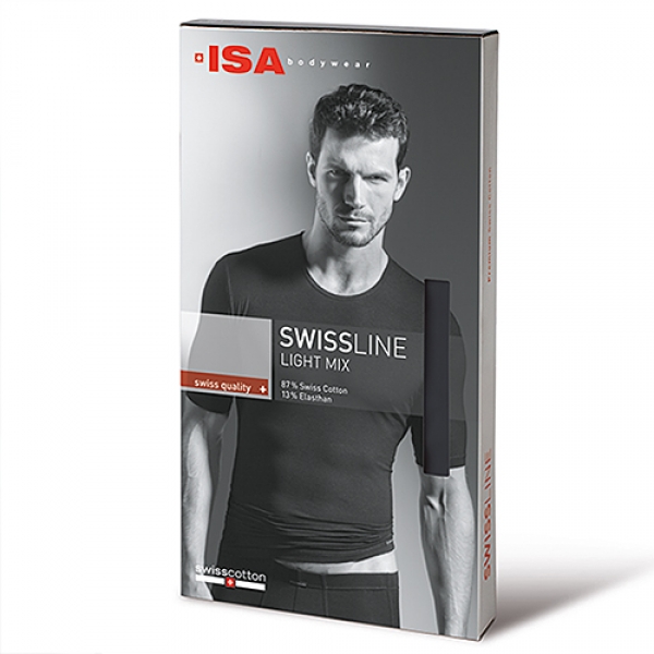 R Shirt 1/4 Arm Swiss Cotton Light Mix ISAbodywear(ISAsc314118)