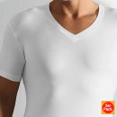 V Shirt 1/4 Arm Stretch Cotton 3er Pack Novila (NOsc803505)